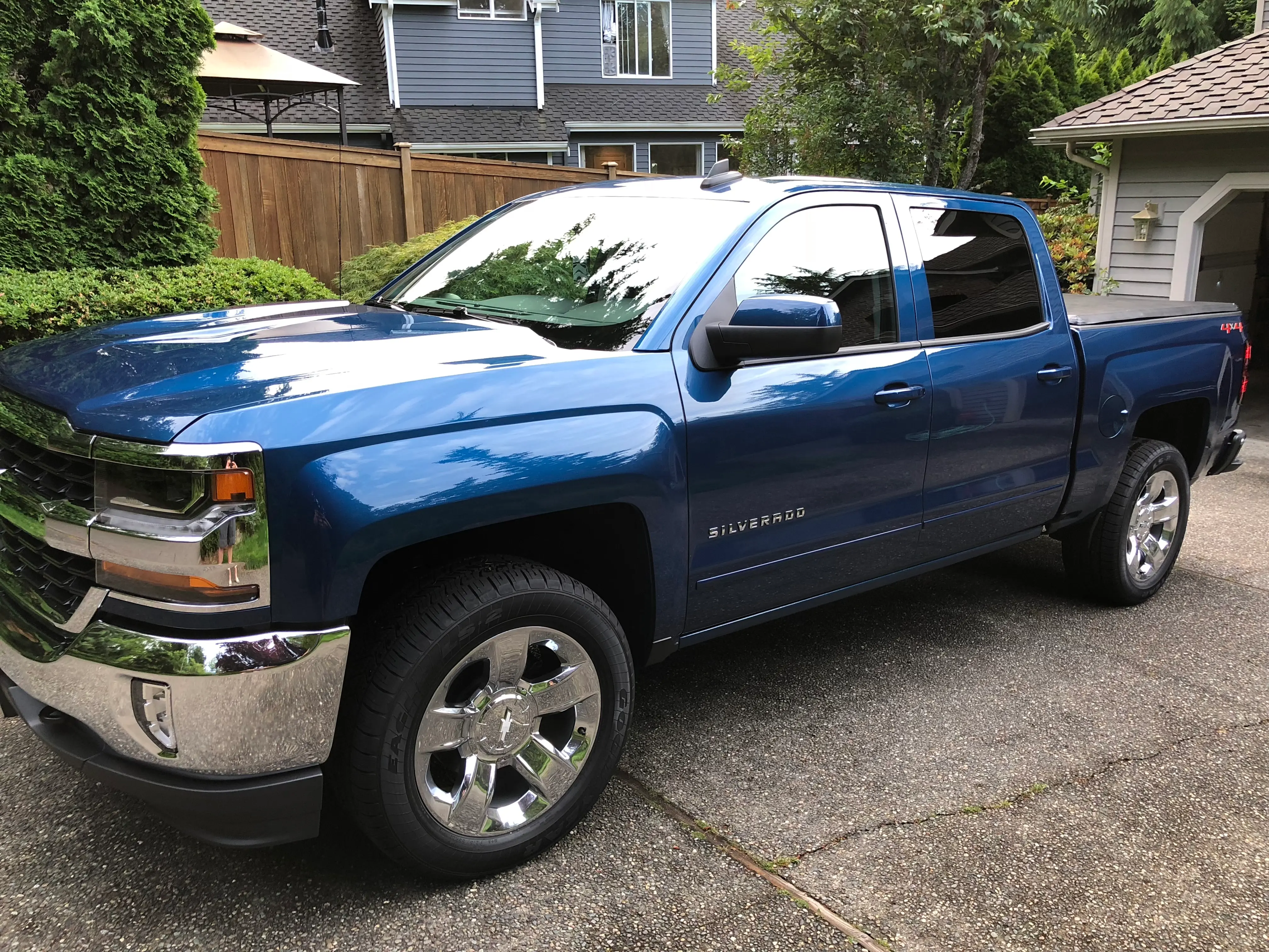 Clean detailed truck exterior